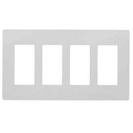 Faith SWP4-WH-01 Screwless Wall Plate Child Safe Outlet Covers, 4.68" H x 8.4" L, Fits GFCI, USB Receptacles, Dimmers, and Lighting Controls, ETL Listed, 1-Pack, White