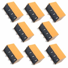 FainWan 6pcs Coil DPDT PCB Power Relay DC 9V 8 Pins Mini Power Relay PCB Relay HK19F-8P-9V