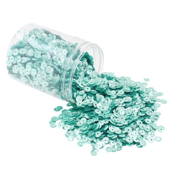 Mandala Crafts 20000 Mint Sequins for Crafts DIY - 6mm
