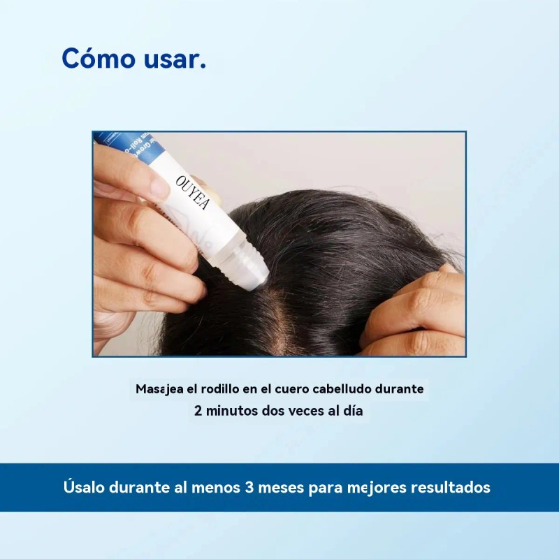 2pcs Rollo Para Crecimiento Del Cabello Ouyea Con Romero