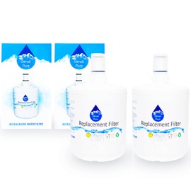 2-Pack Replacement for Whirlpool ED25PEXHW00 Refrigerator Water Filter - Compatible with Whirlpool 8171413, 8171414 Fridge Water Filter Cartridge