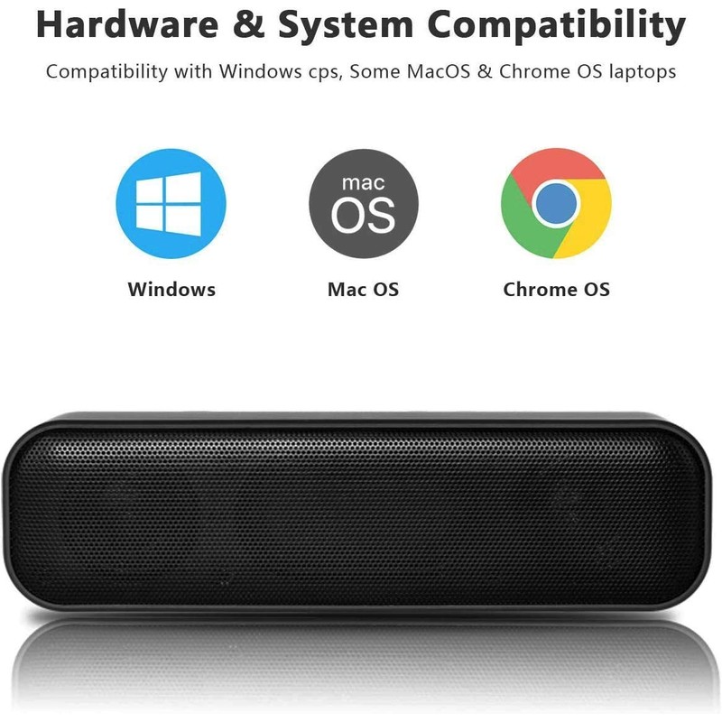 HONKYOB USB Computer Speaker,Laptop Speaker USB Powered Speaker Wired Mini