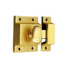 Infinity Decor Solid Brass Cupboard Catch - Thumb Turn Latch