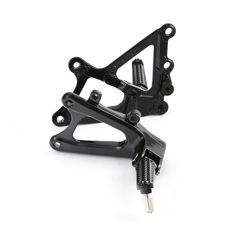 Front Footrest Foot Pegs w/Bracket Fit For Yamaha YZF R1