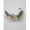 Sale For Oil 13" Anointing Silver plated Rams Horn Menorah
