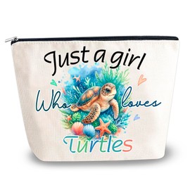 YINSSA Sea Turtle Gifts For Women Makeup Bag Sea Turtles Lovers Cosmetic Bags Funny Birthday Gifts For Women Turtle Stuff Travel Essentials For Flying Travel Toiletr