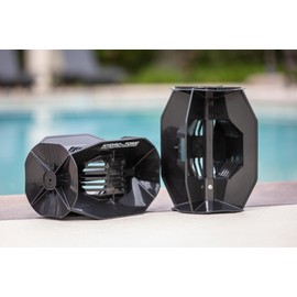 Aquastrength Hydro-Tone Total Body Pool Exercise System | Isokinetic Functional Water Weights | Build Muscle - Easy on Joints | Water Aerobics | Quick Start Guide (Black)