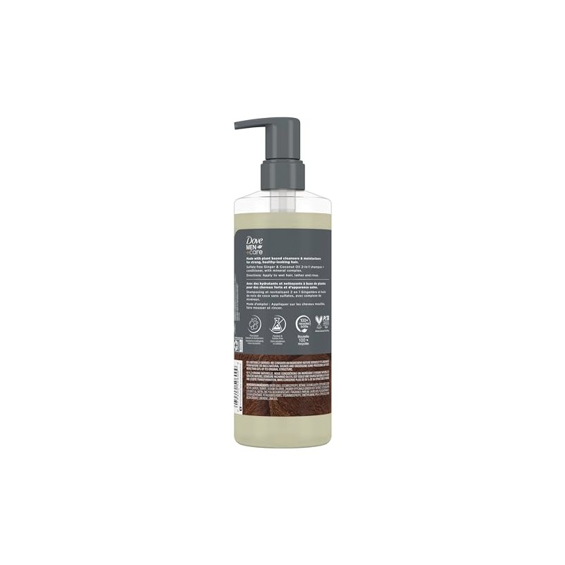 Dove Men+Care 2-in-1 Shampoo + Conditioner Ginger & Coconut Oil