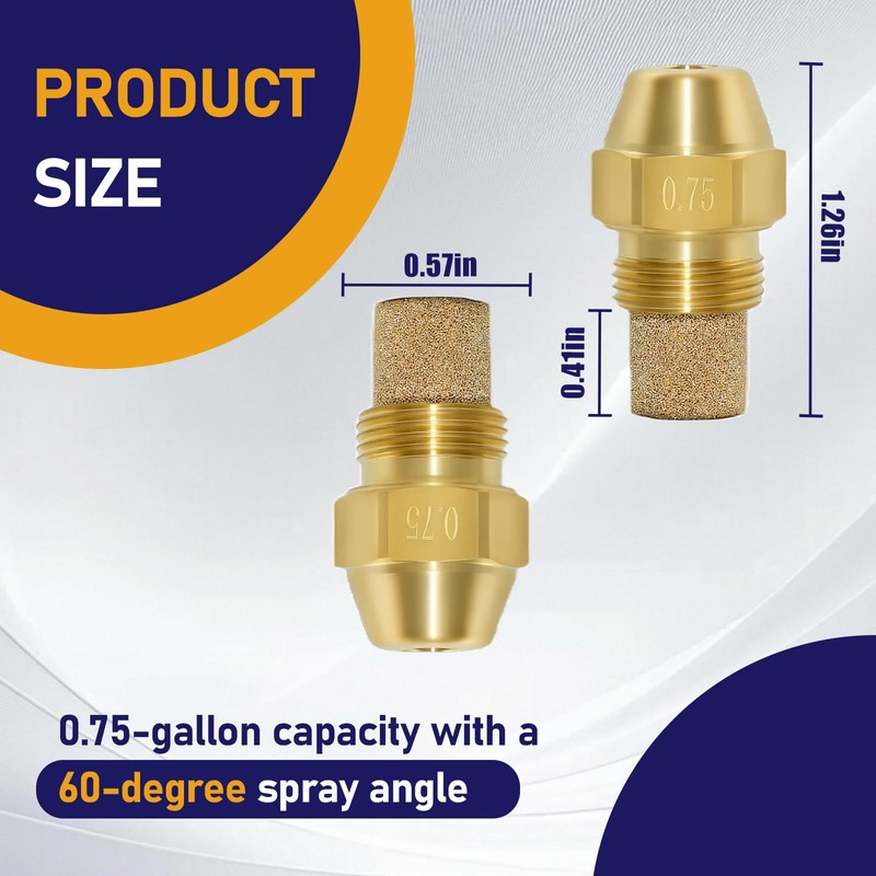 Hydro Hot Fuel Nozzle 0.75 Gallon 60 Degree Replacement Compatible