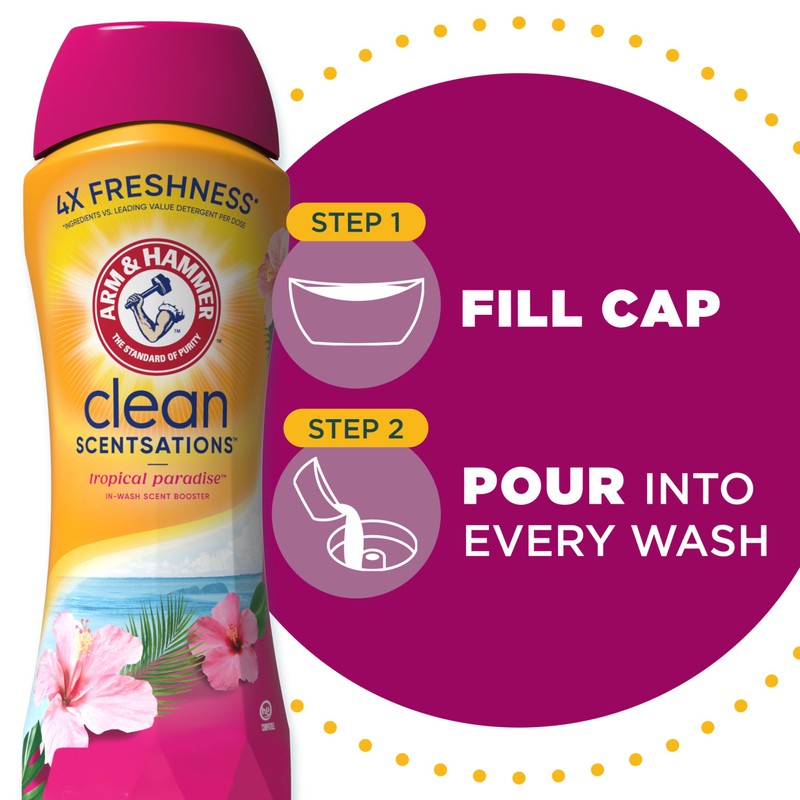 ARM & HAMMER Clean Scentsations In-Wash Scent Booster, Laundry Scent