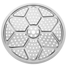 uxcell Stainless Steel Steamer Rack, 13.4 Inches Pot Steaming Tray Thicken Pressure Cooker Canning Racks for Steamer Cookware Pressure Cooker, Silver Tone