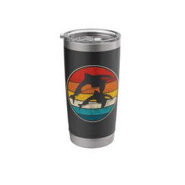 Orka Whale Vintage Retro Gift Stainless Steel Insulated Tumbler