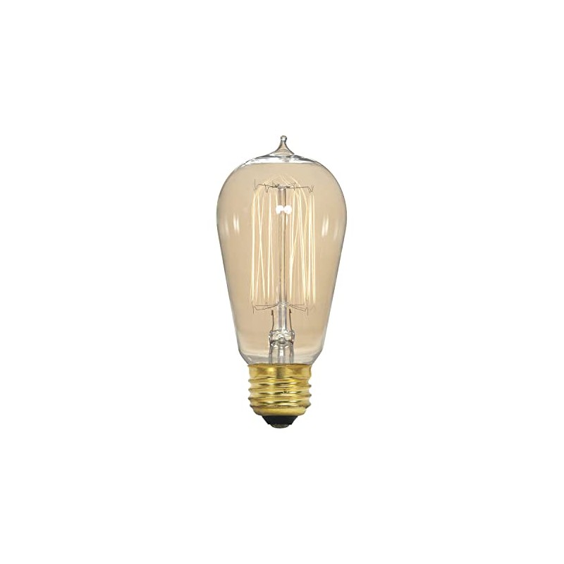Satco S2413 40 Watt 135 Lumens ST19 Incandescent Medium Base