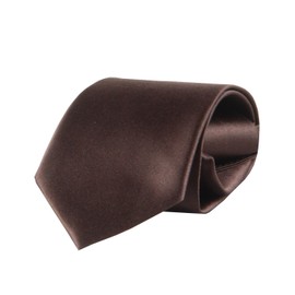 The Shirt Studio Brown Satin Solid Tie