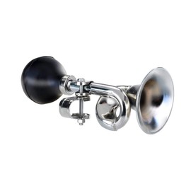 Deruxan Bicycle Horn Ball Horn Classic Blade Bike Mountain Bike Horn Bicycle Post Horn Vintage Chrome-Plated Tin Horn Indoor Horn with Adjustable