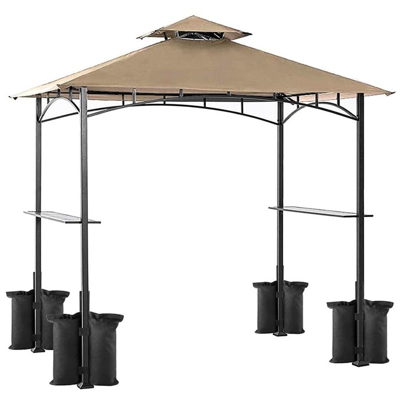 Tiardey 4 Pack Gazebo Weights Bags with Sticker Straps for