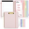 SKYDUE Storage Clipboard Folder with 6 Dividers & Refillable Notepad