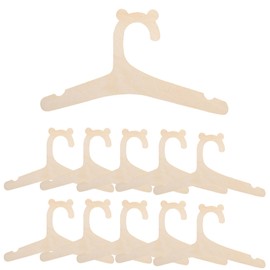 Pack of 10 Children's Wooden Clothes Hangers, Wooden Hangers for Children, Children's Hangers for Toddlers' Wardrobe, Non-Slip Children's Hangers Made of Wood for Dresses, Dresses, Coats