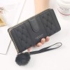 Cartera Antirrobo Gran Capacidad Billetera Moda Para Mujer Negro
