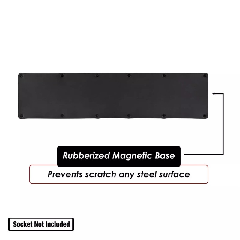 Unbranded 1/4" 3/8" & 1/2" Drive Metric Magnetic 3pc Socket