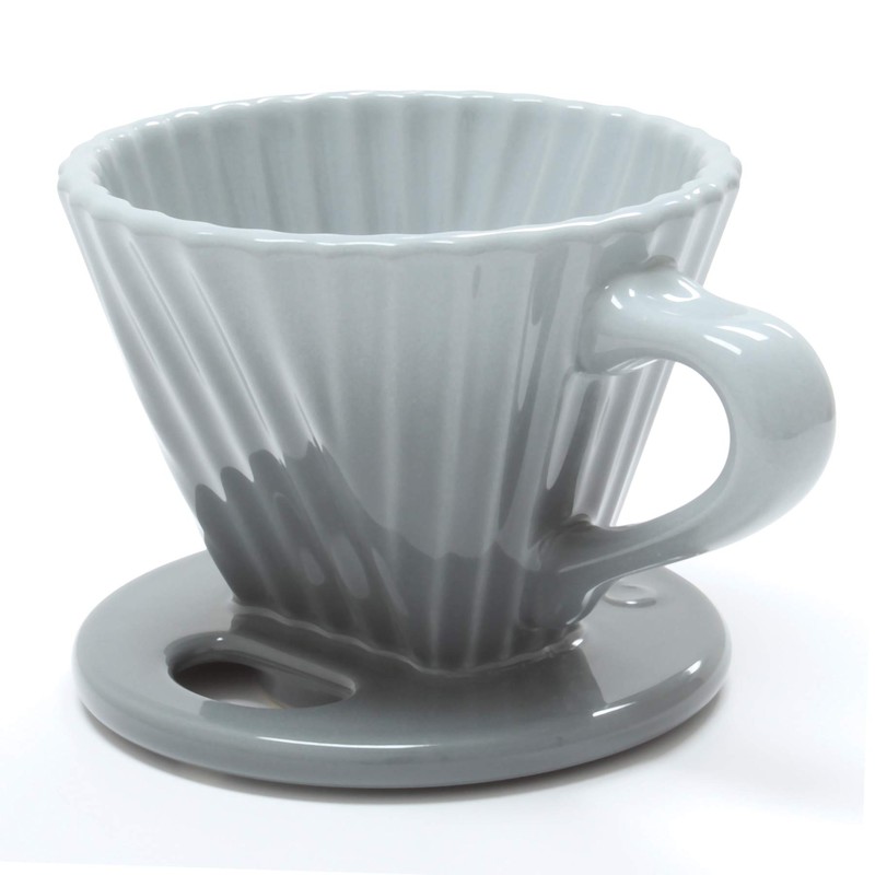 Chantal "Lotus" ceramic pour over coffee dripper, 8 ounces, Fade