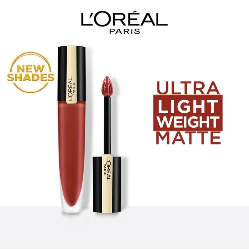 L’Oréal Paris Rouge Signature Liquid Lipstick, Matte, 130 Sunset Brown,