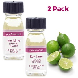 LorAnn Key Lime SS Flavor- 1 dram bottle (.0125 fl oz - 3.7ml - 1 teaspoon) - 2 Pack
