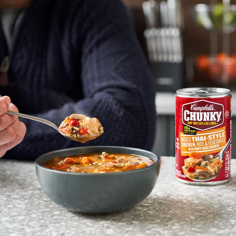 Campbell's Chunky Soup, Wicked Thai-Style Chicken with Rice and Vegetables