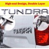 CALI TOP INC Chrome Black 3D Raised Tailgate Inserts Letters
