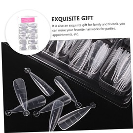 Baluue 100pcs Practical Nail Model Plate Manicure Nail Tips for Crystal Extensions for Home Salon Use for Parties and Events