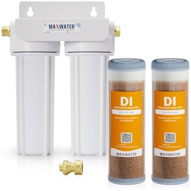 Max Water 2 Stage Deionized Spot - Free Car Rinse Unit, Premium Water Deionizer for Car Washing - Spotless Car, RV and Motorcycle Wash System - 3/4" Inlet/Outlet