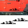Baceyong Car Body Sticker Black Mountain PVC Car Sticker