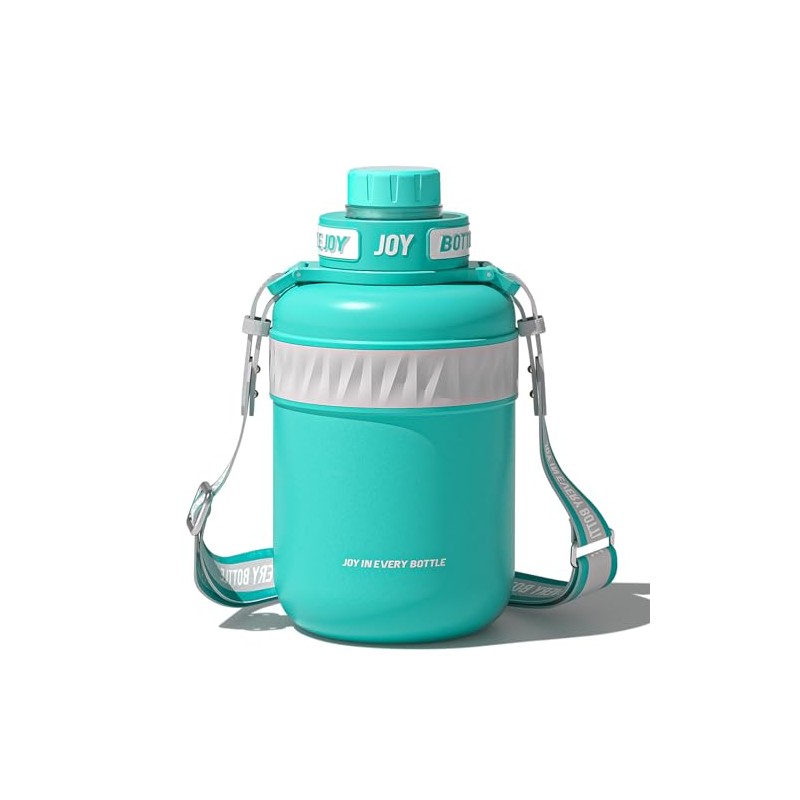 BOTTLE JOY Stainless-Steel Water Bottle: Leakproof Lid, Perfect Sip, Double