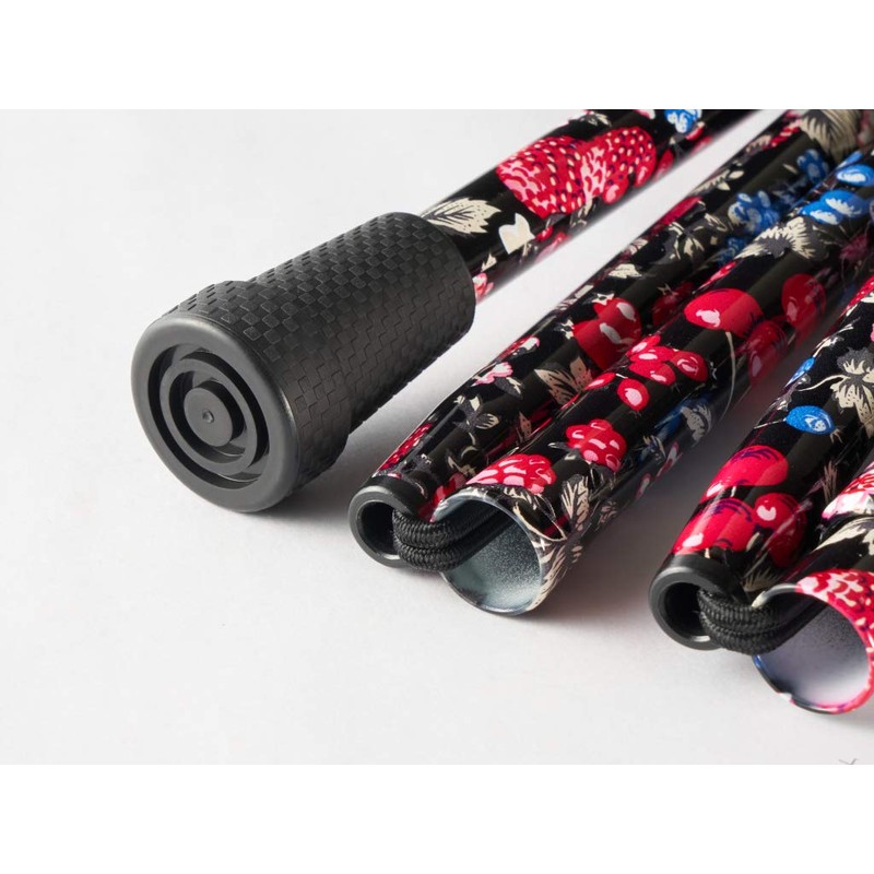 Merry Sticks（メリースティックス） ／ ブライトライフプレミアム ／ 折りたたみステッキ ／ 杖 ／ ワイルドベリー（ブラック）