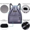 Peicees - Mochila deportiva impermeable con cordón para hombres y