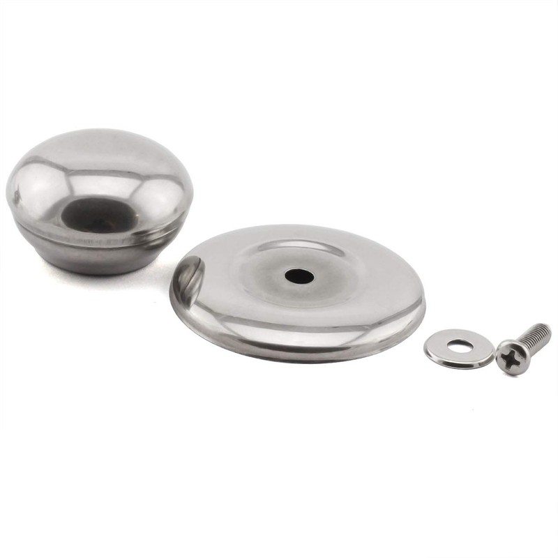 PZRT 2-Pack Universal Pot Lid Cover Knob Handle,2.1 Inch Stainless