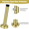 KOLAKO Door Stoppers for Wall, 5 Inch(120mm) Door Stopper, Stainless
