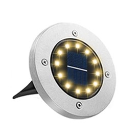 Bowfar Solar Floor Lights Outdoor 12 LEDs Warm White Solar Lights for Outdoor Use 800 mAh IP65 Waterproof Solar Lights Solar Garden Lights for Lawn Walkway Patio Garden