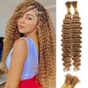Boho Braids Blonde Human Hair Extensions - Deep Water Wave,