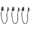 4 Pcs Black Hat Clips Straps Multi-Function Cap Chin Cord