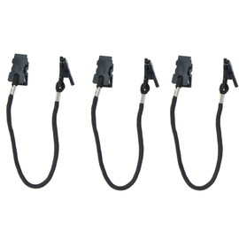 4 Pcs Black Hat Clips Straps Multi-Function Cap Chin Cord for Sport Outdoor Activities Fishing Golfing Boating Sailing Hiking Camping