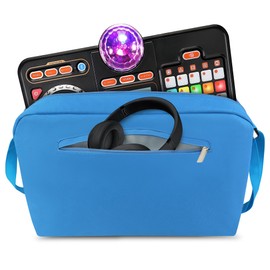 Annmore Carrying Bag compatible with VTech KidiStar DJ Mixer, Blue
