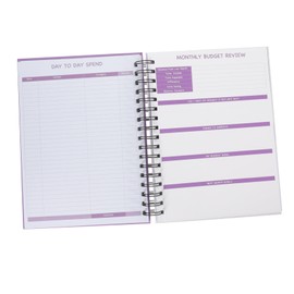 SEWACC Spiral Budget Notebook Monthly Financial Planner for for Students Professionals and Travelers to Organize Expenses and Track Budgets