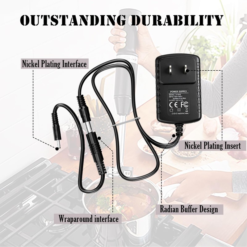 14V Charger for KitchenAid Cordless Mixer KHMB732 KHBBV53 KHBBV83 Series