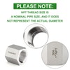 TAISHER 2PCS Forging of 304 Stainless Steel Pipe Fitting, Full