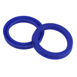 YOKIVE 2 Pcs UN Radial Shaft Seals, Industry PU Oil Seals for Hydraulic Cylinders (Blue, 25-mm ID x 32-mm OD 5-mm Width)