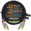 4.5 Foot RCA Cable Pair - Gotham GAC-4/1 (Black) Star-Quad
