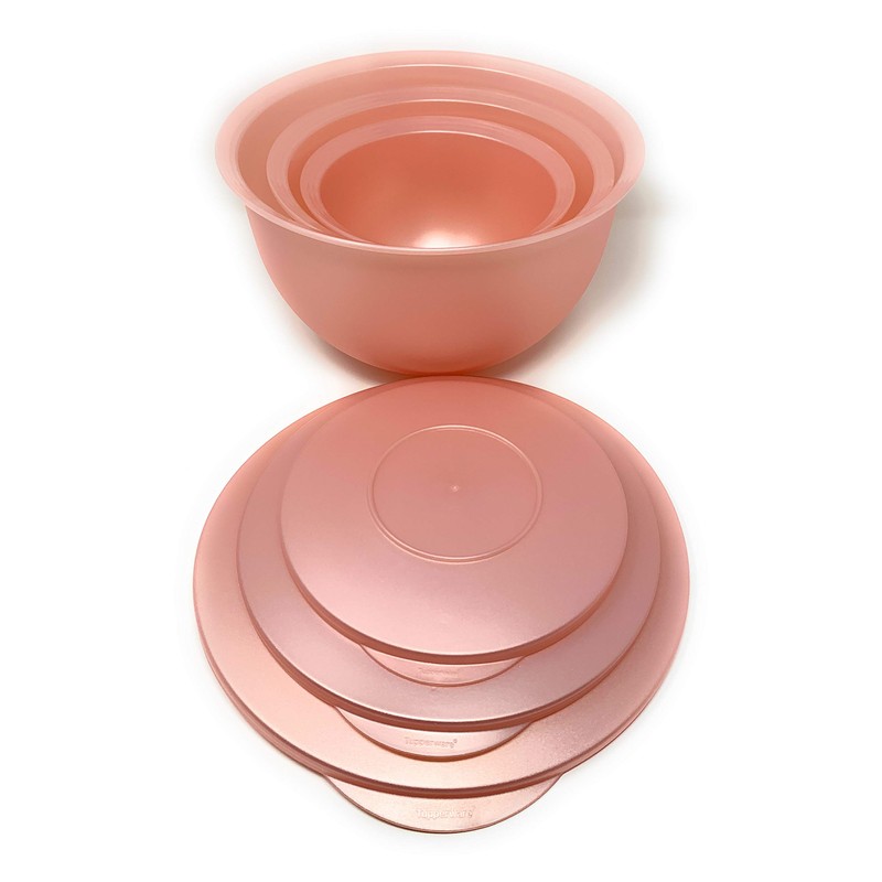 Tupperware Impressions Classic Bowl Set Spring Color NEW