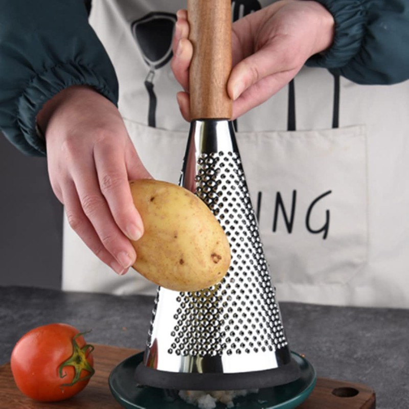 3 Sided Multifunction Box Grater, Stainless Steel Grater for Cheese