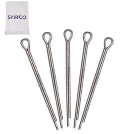 SKIR'CO (1000 pcs) Zinc Plated Steel Cotter Pins 1 x 10 mm, Split Pins, DIN 94, Metal Cotter Pins